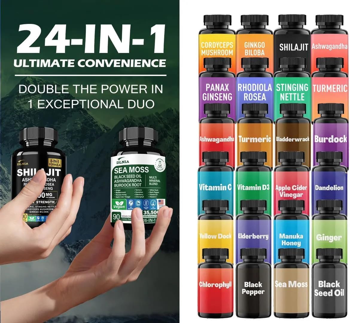 All in 1 Supplement - Sea Moss & Shilajit Vitality Bundle