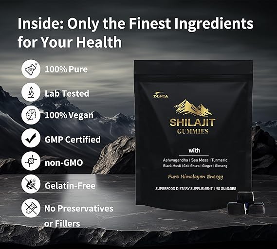 Organic Shilajit Gummies (7 Ingredients)