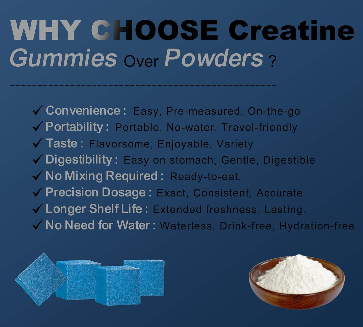 Creatine Monohydrate Gummies - Blueberry