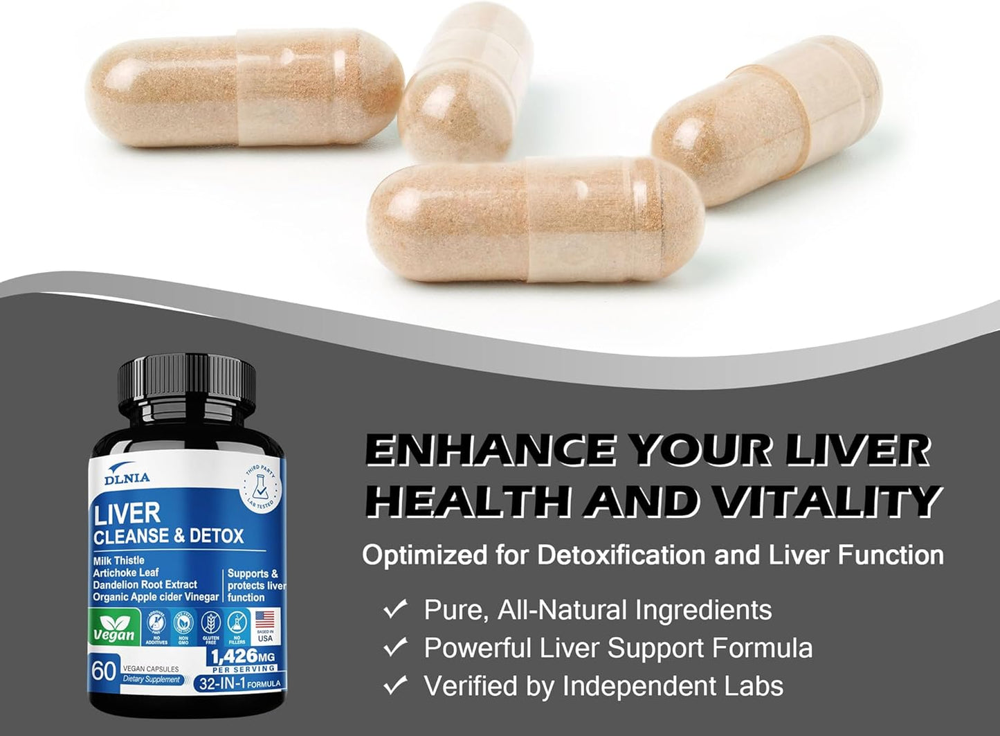 Liver Cleanse Detox & Repair Capsule (32 in 1 )