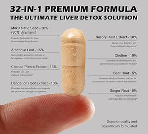 Liver Cleanse Detox & Repair Capsule (32 in 1 )