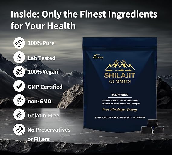 Organic Shilajit Gummies (Gummies-90 Ct)