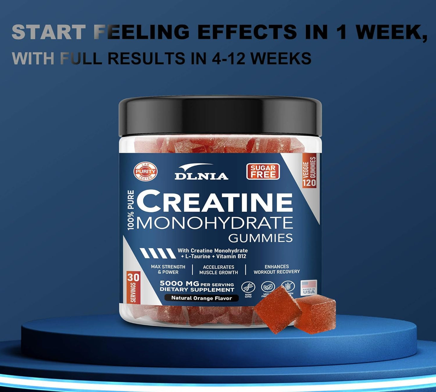 Creatine Monohydrate Gummies - Orange