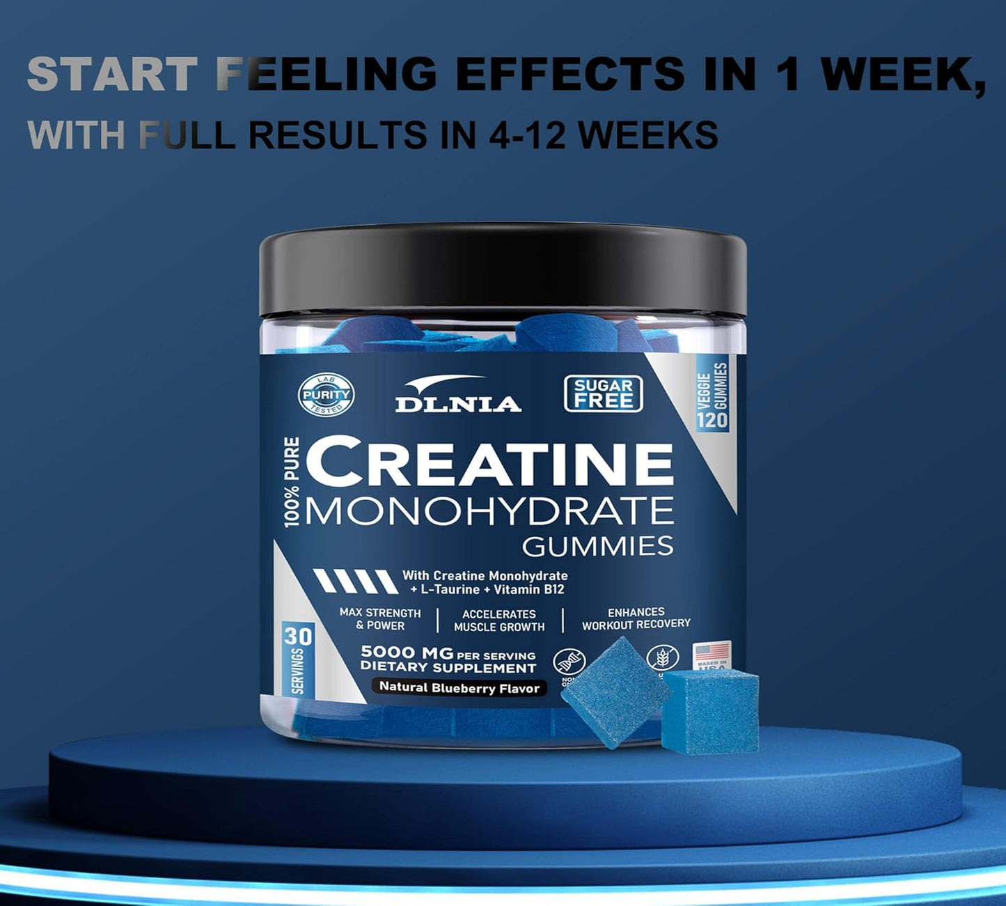 Creatine Monohydrate Gummies - Blueberry