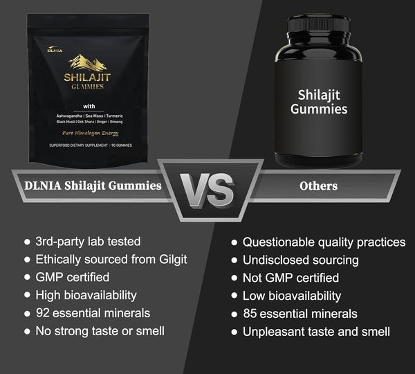 Organic Shilajit Gummies (7 Ingredients)