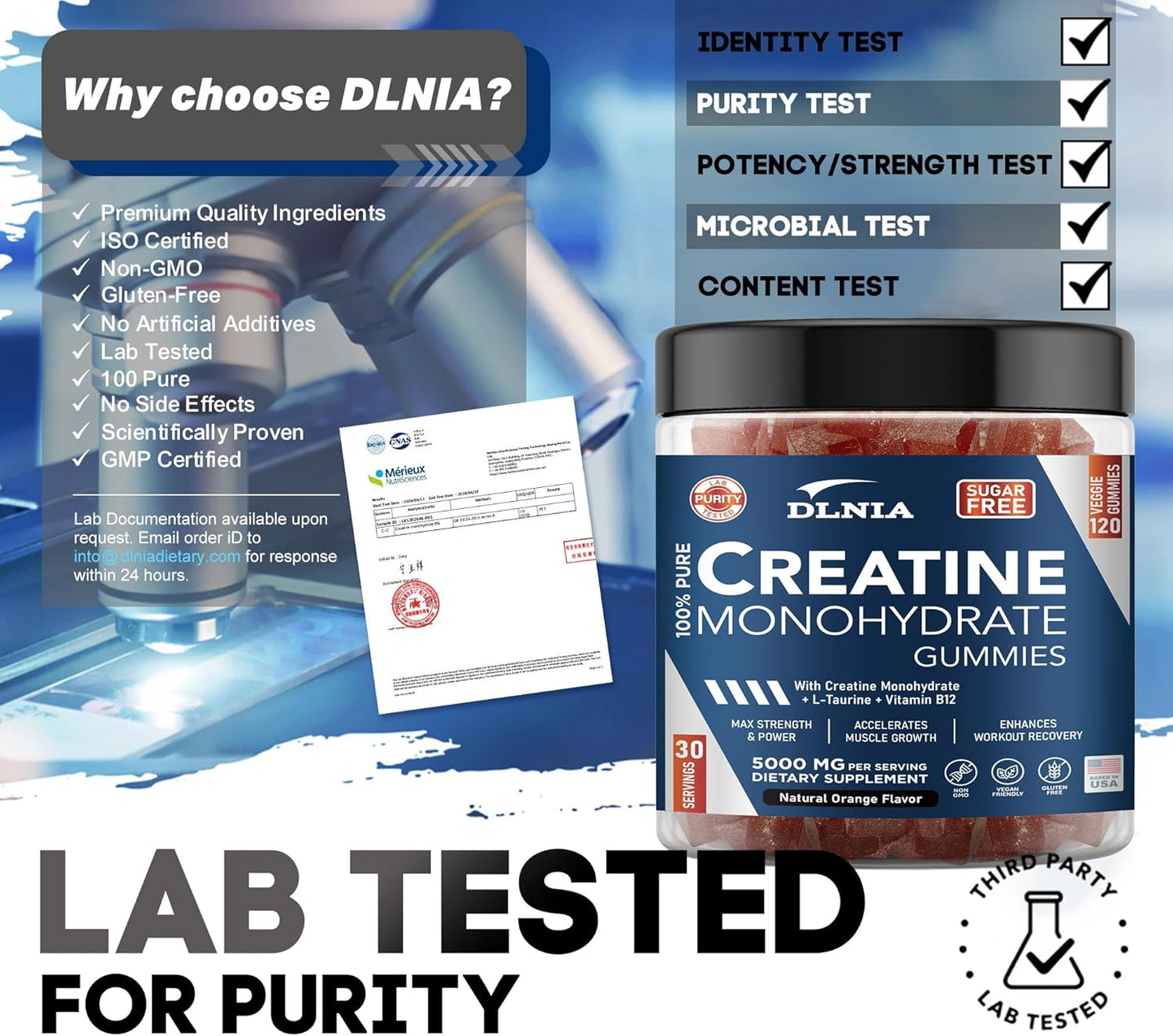 Creatine Monohydrate Gummies - Orange