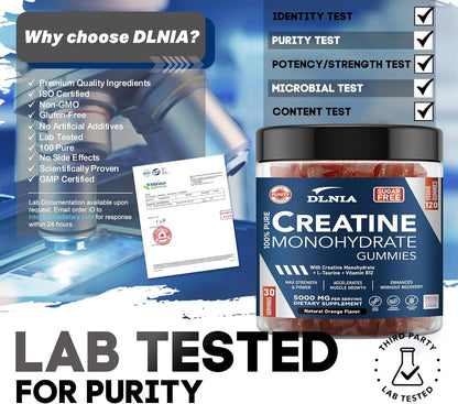 Creatine Monohydrate Gummies - Orange