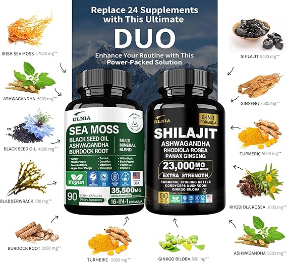 All in 1 Supplement - Sea Moss & Shilajit Vitality Bundle