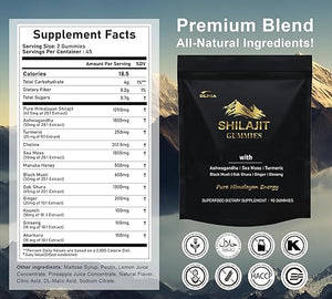Organic Shilajit Gummies (7 Ingredients)