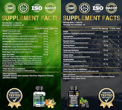 All in 1 Supplement - Sea Moss & Shilajit Vitality Bundle