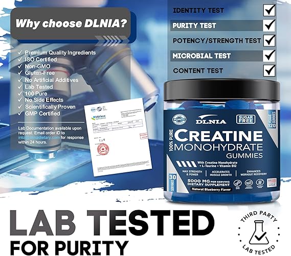 Creatine Monohydrate Gummies - Blueberry