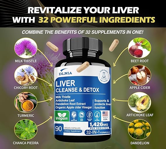 Liver Cleanse Detox & Repair Capsule (32 in 1 )