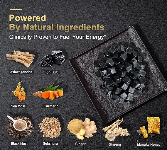 Organic Shilajit Gummies (7 Ingredients)