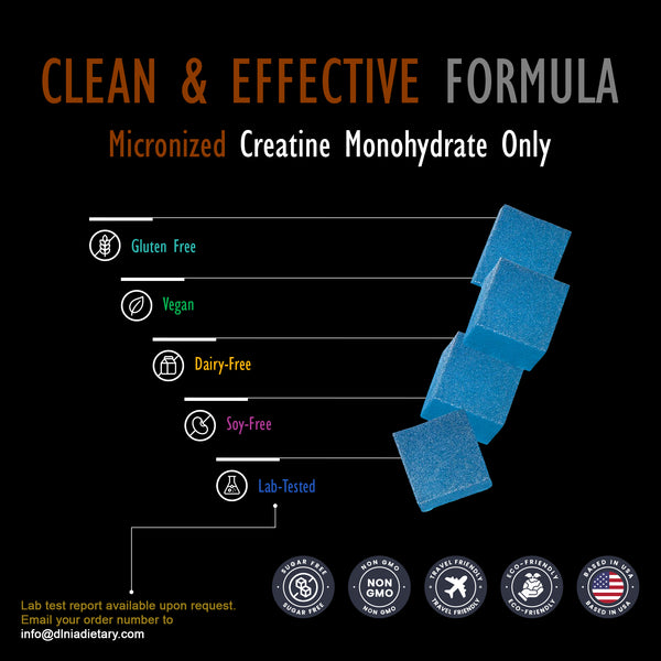 MICRONIZED CREATINE MONOHYDRATE GUMMIES BLUE BERRY