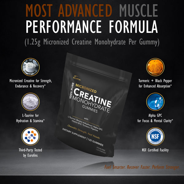 MICRONIZED CREATINE MONOHYDRATE GUMMIES BLUE BERRY