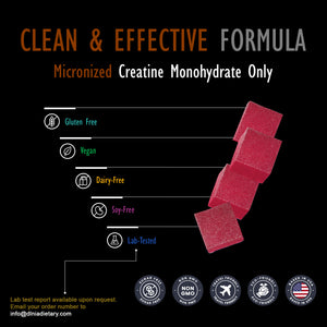 MICRONIZED CREATINE MONOHYDRATE GUMMIES MIXED BERRY