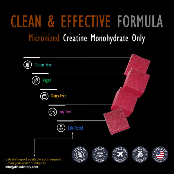 MICRONIZED CREATINE MONOHYDRATE GUMMIES MIXED BERRY