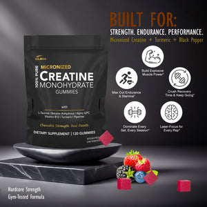 MICRONIZED CREATINE MONOHYDRATE GUMMIES MIXED BERRY