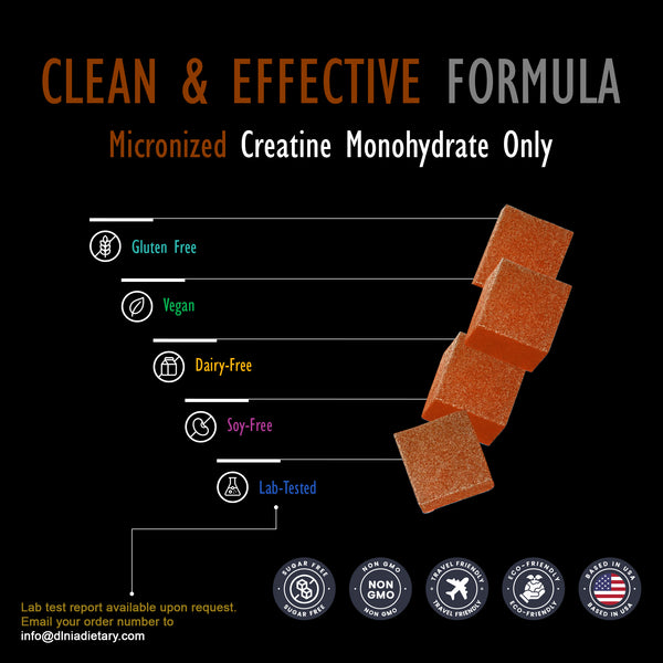 MICRONIZED CREATINE MONOHYDRATE GUMMIES ORANGE