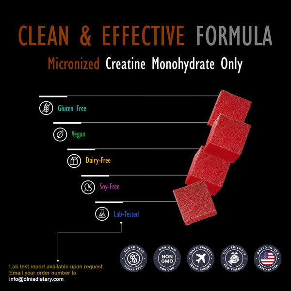 MICRONIZED CREATINE MONOHYDRATE GUMMIES STRAWBERRY